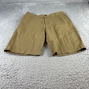Dockers Mens Chino Shorts Tan Khaki Flat Front Water Less 35412-0006 Size 34